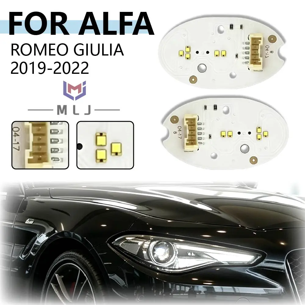 Angel Eyes DRL Light Source Boards Chip For Alfa Romeo Giulia 2019‑2022 Headlight Daytime Running Light Replacement Repair Parts