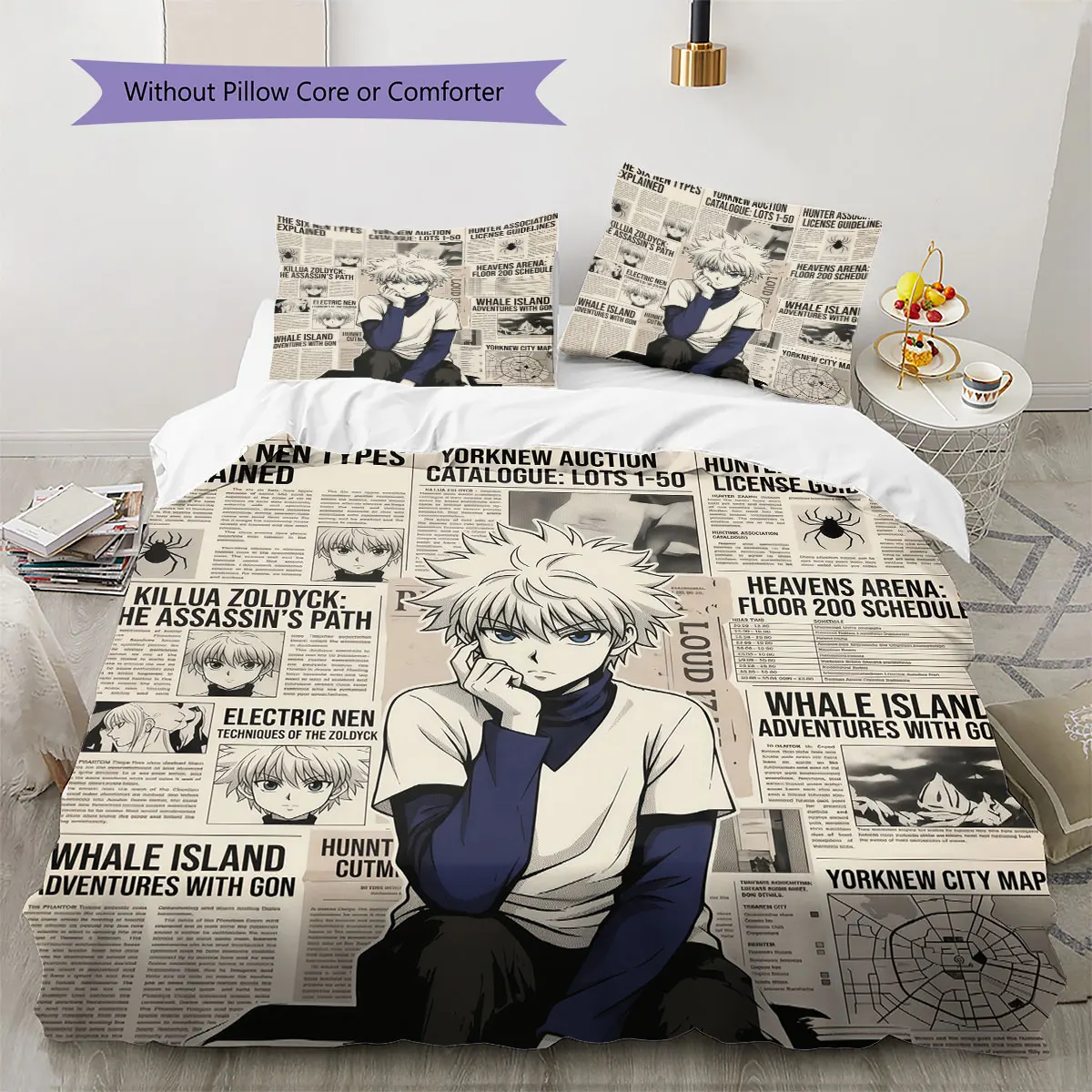 Hunter x Hunter Comfor Duvet Cover Child's Bedding Set,Extra Large Size Birthday Gifts Various Sizes Available -HE84