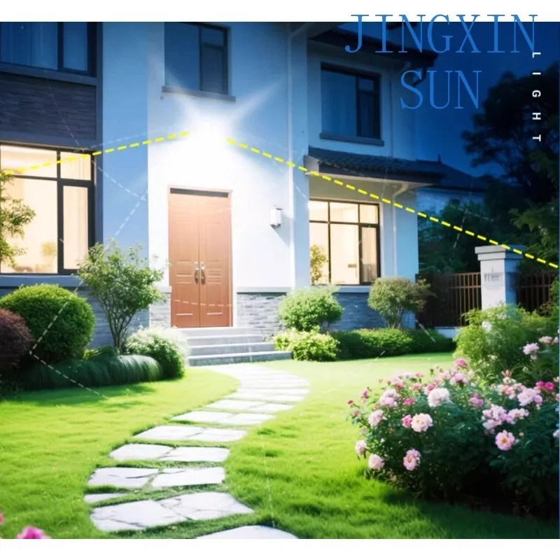 2025 new solar outdoor light household garden light human body induction lighting outdoor waterproof yard wall light