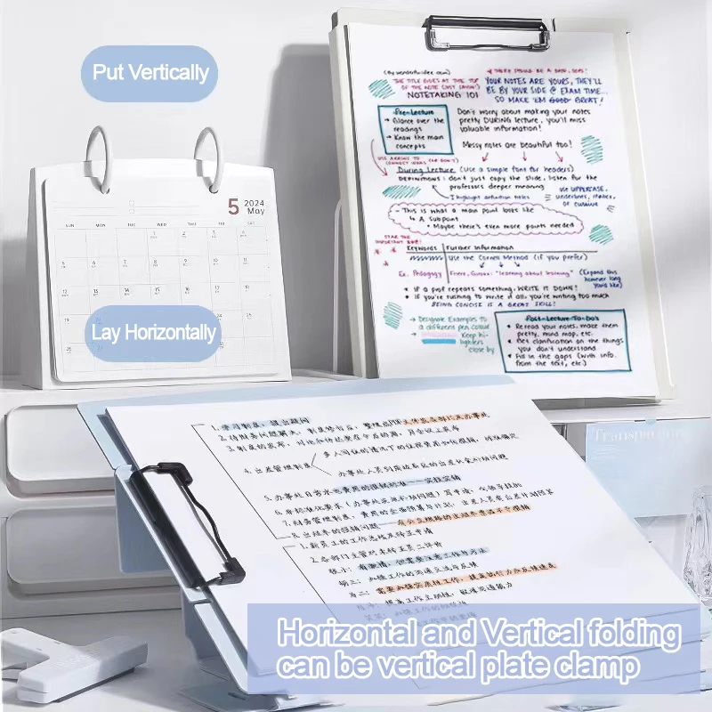 Vertical Board Clip A4 Folder Board Clip Writing Pad for Students to use for Paper Storage and Writing Board Organization