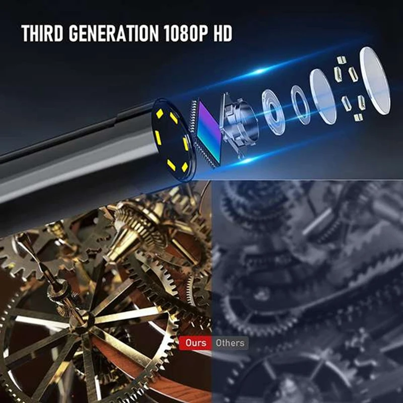 Камера-Эндоскоп HD, 5,5 мм, 1080P, IP67