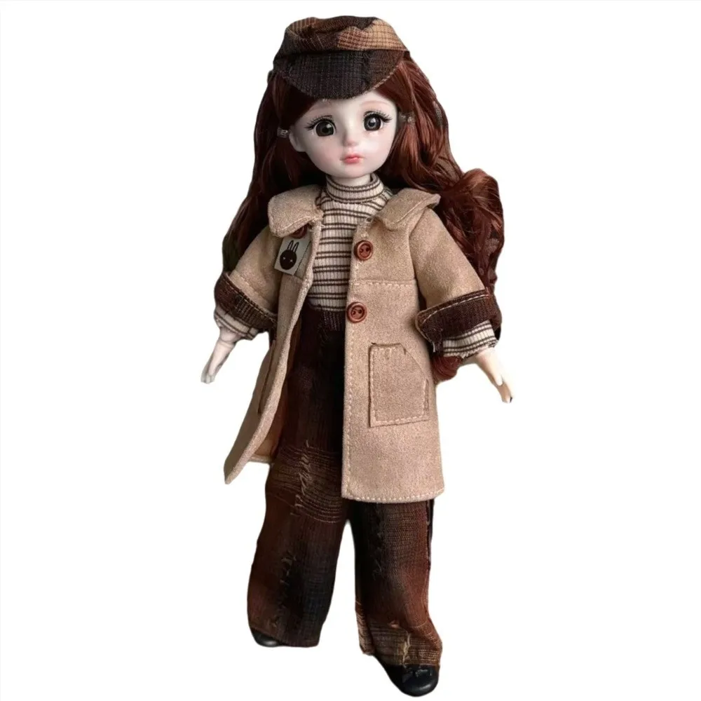 30cmサイズBJD服可愛いセーターコートロリータスカートドール服1/6スケールカジュアルセットドール着せ替え服女の子ギフト