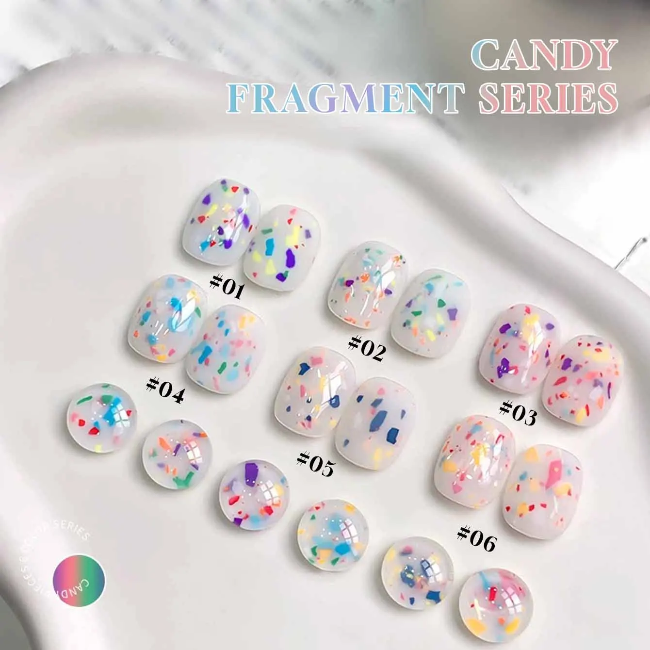 MIANEL 12ML 2026 New Trending Candy Shard Gel Polish: Macaron Glitter Sequins, Specialized for Professional Manicure
