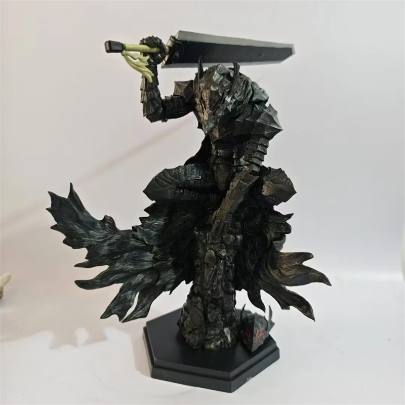 Berserk Guts Series 2 Interchangeable Face Bust Statue Resin Figure For Collectors Shelf Desk Gift For Fans Halloween Gothic