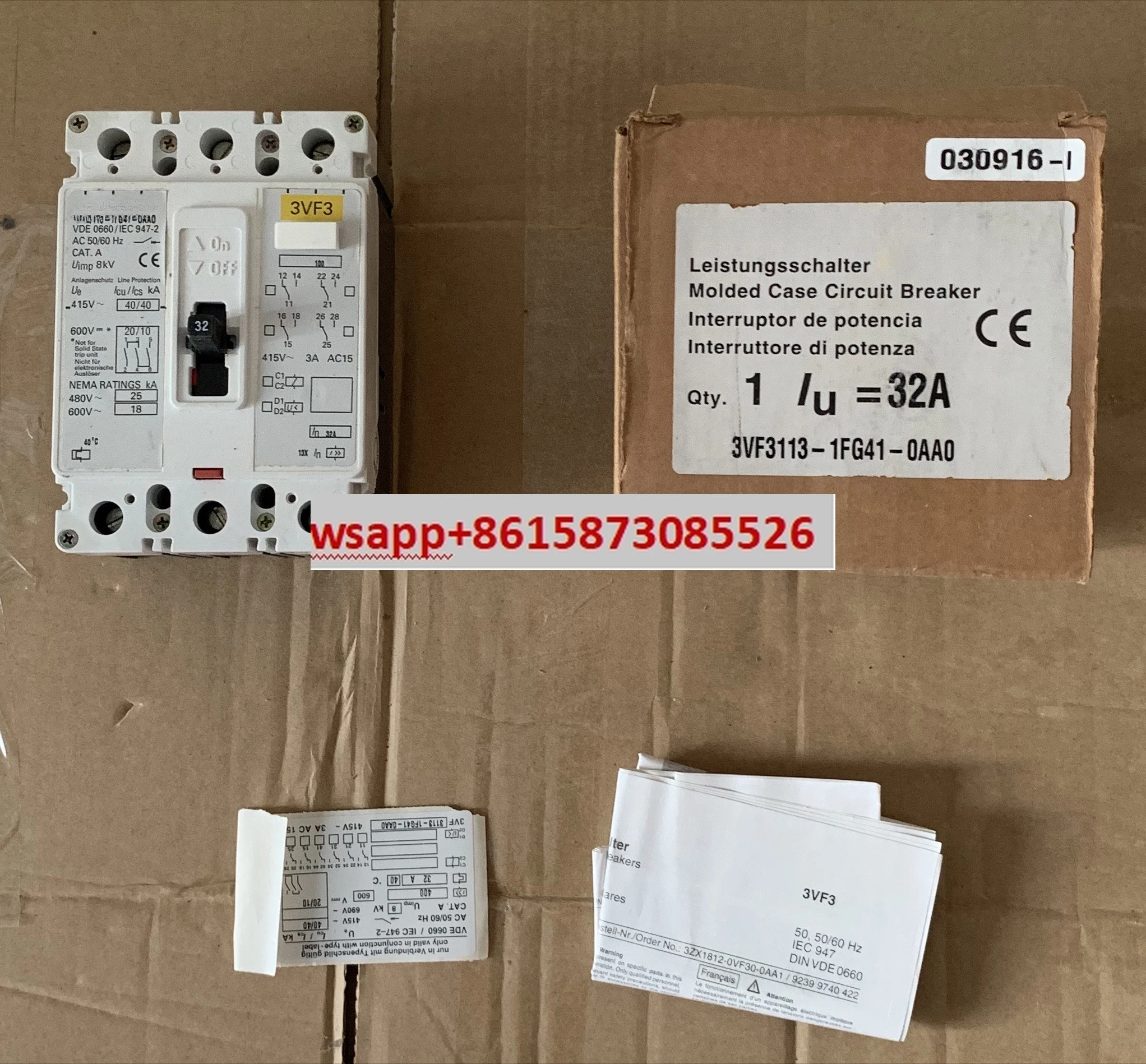 

3VF3113-1FG41-0AA0 Molded case circuit breaker 32A air switch, imported