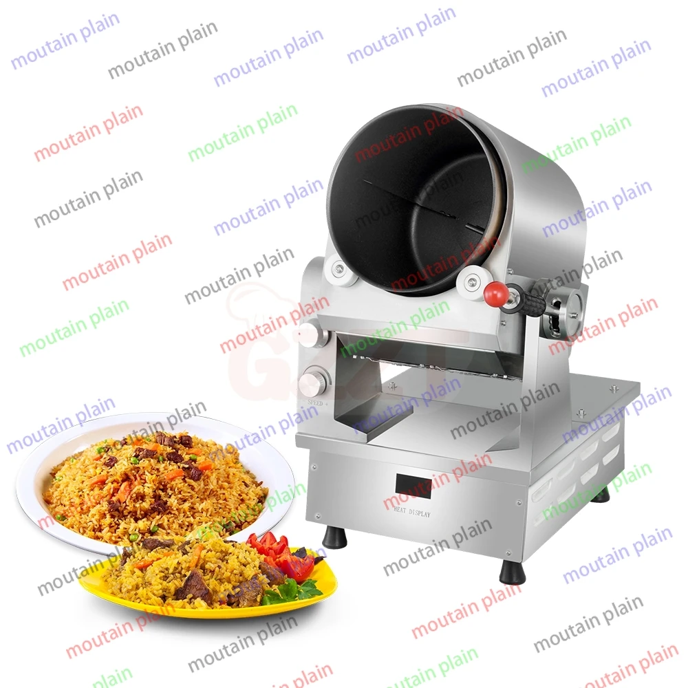 220V 5Kw Commercial Electric Intelligent Automatic Stir Frying Machine Gas Auto Cooking Stir Fryer Automatic Cooking Machine