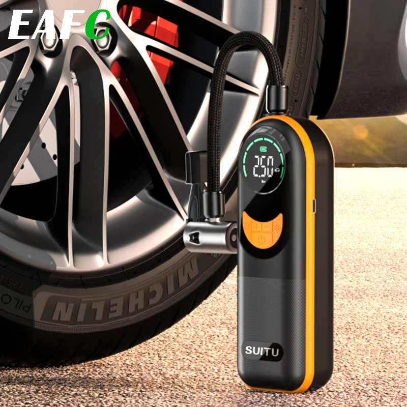 Car Air Compressor Pump Portable 150psi Wireless Mini Electric Air Pump Tire Inflatable Inflator for Car Motorcycle Bicycle Ball