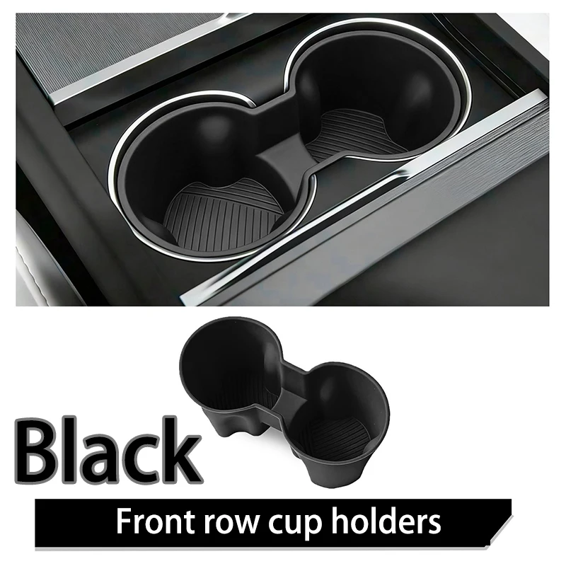For Tesla Model Y/3 Rear Cup Holder Inserts ilicone Non-slip silicone insert Prevents cup shaking and noise view 5