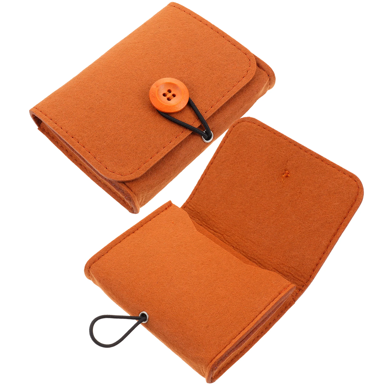 

2pcs Essential Oil Storage Bag Container Case Perfume Bottle Holders Chemical Fiber Felt Pouch Travel Size Portable Organizer