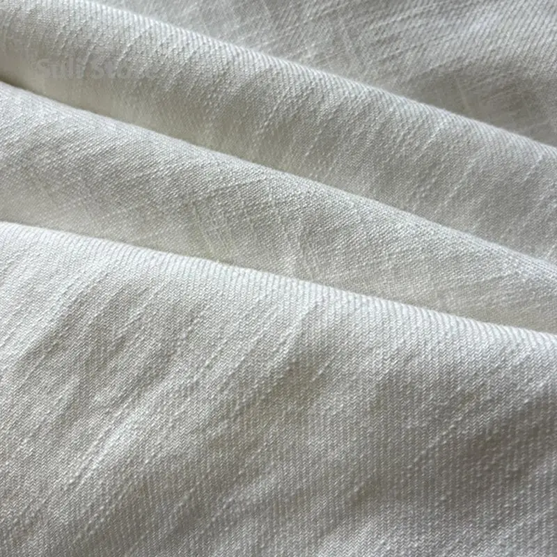White Linen Wide-leg Pants Women's Summer 2025 New Cotton and Linen Casual Breathable Ice Silk Sunscreen Pants