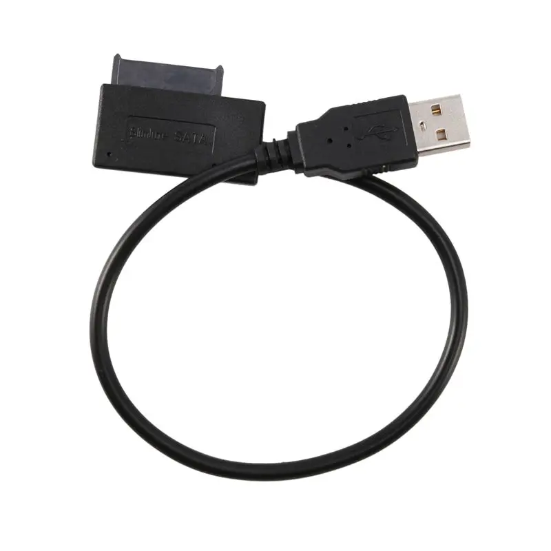 M51K-3X USB 2.0 To Mini Sata II 7+6 13Pin Adapter Converter Cable For Laptop CD/DVD ROM Slimline Drive