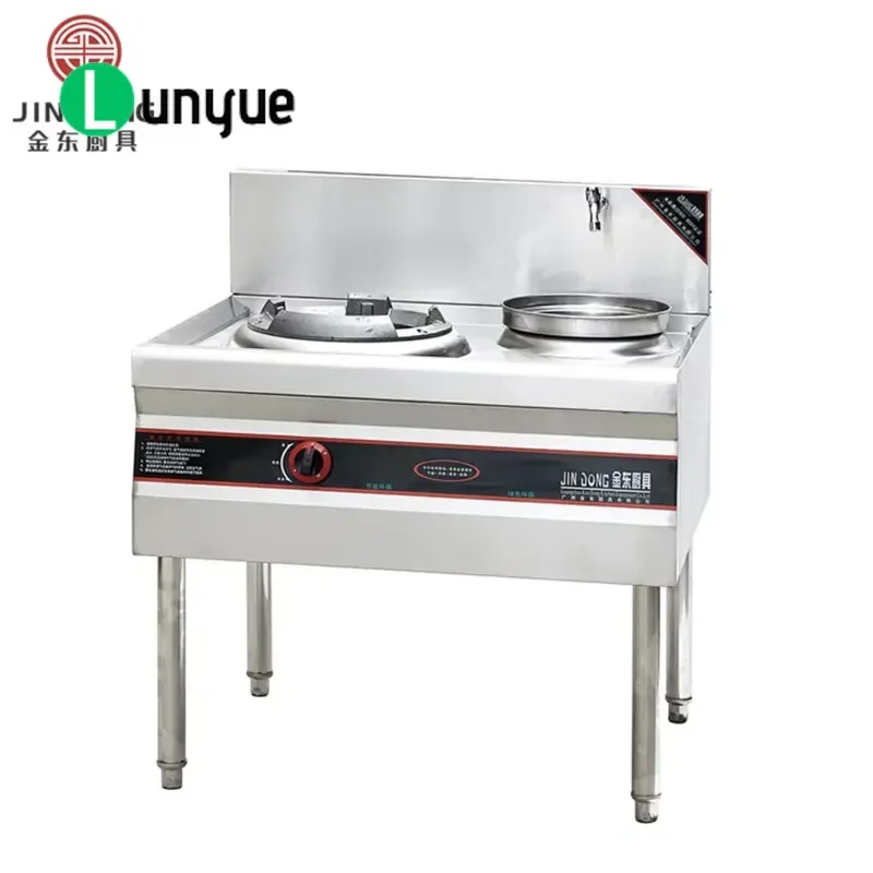 Commercial Gas Stove Single Double Burner LPG Natural Gas Kitchen Equipment for Restaurant Canteen High Power Heavy Duty