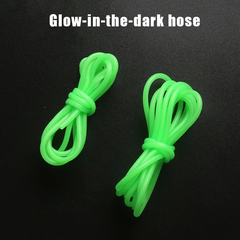 1.5M Fishing Night Luminous Tube Green Soft Silicone Fishing Sleeves Fishing Rig Hook Line Glow Pipe Light Fishing Tackle Tool