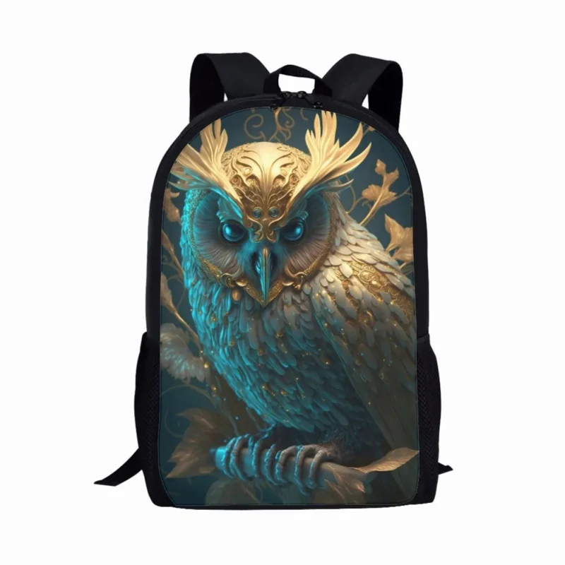 Owl Print Design Backpack Student School Bag Youth Man Woman Travel Rucksacks Student Computer Bag Daily Casual Backpacks