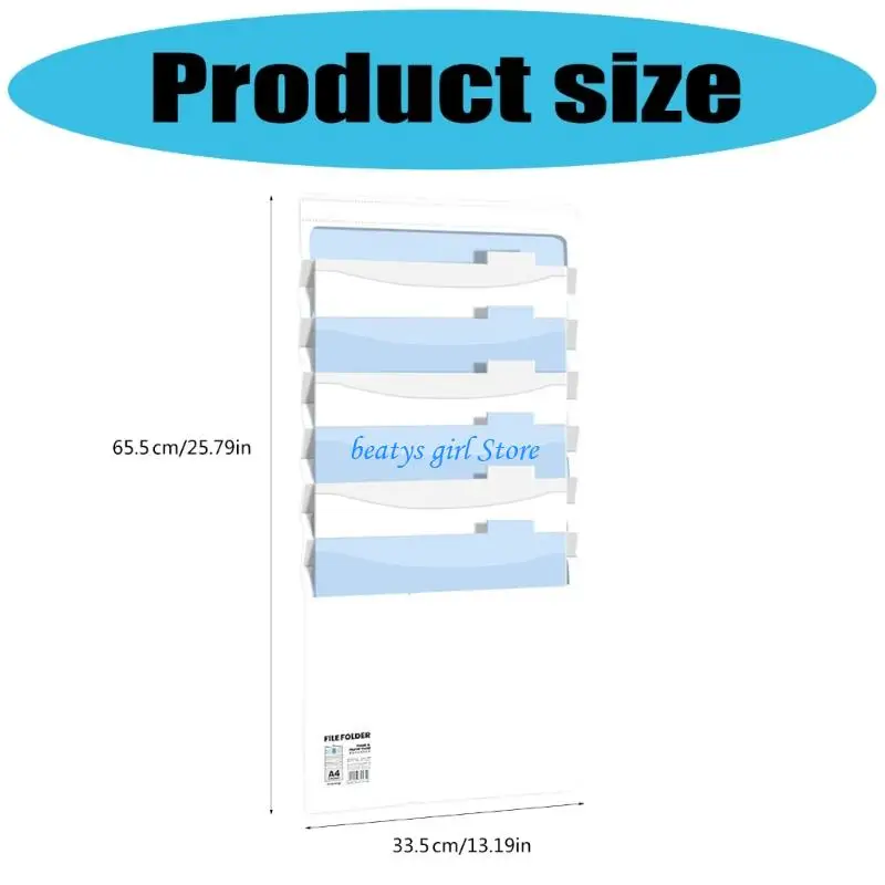 C7AB Складный документ Держите пластиковый мультисорный организатор.