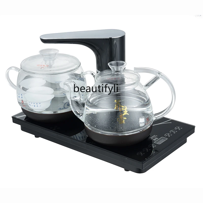 Electric Kettle Tea Set Kombucha Intelligent Automatic Water Feeding Tea Table Embedded