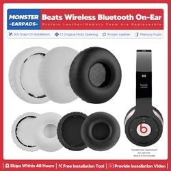 Replacement Ear Pads For Monster Beats Wireless Bluetooth On Ear Headphone Accessories Headset Ear Cushion Repair 900-00010-01