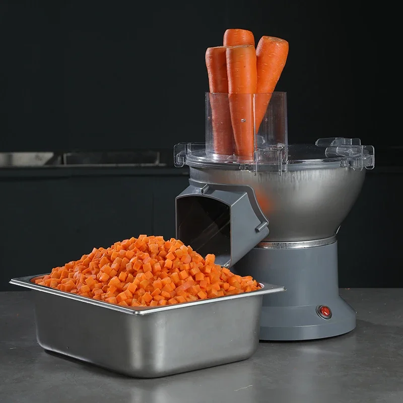 110V/220V Vegetable Dicing Machine Multi-functional Slicer Carrot Potato Dicing Machine Commercial Electric Vegetable Cutter