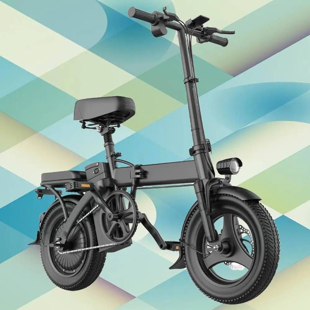

Adult Folding Electric Motorcycles Bike 500W Power 30 Miles Long Range, 14-inch Tires 48V 20AH/15AH/10Ah Removable Battery