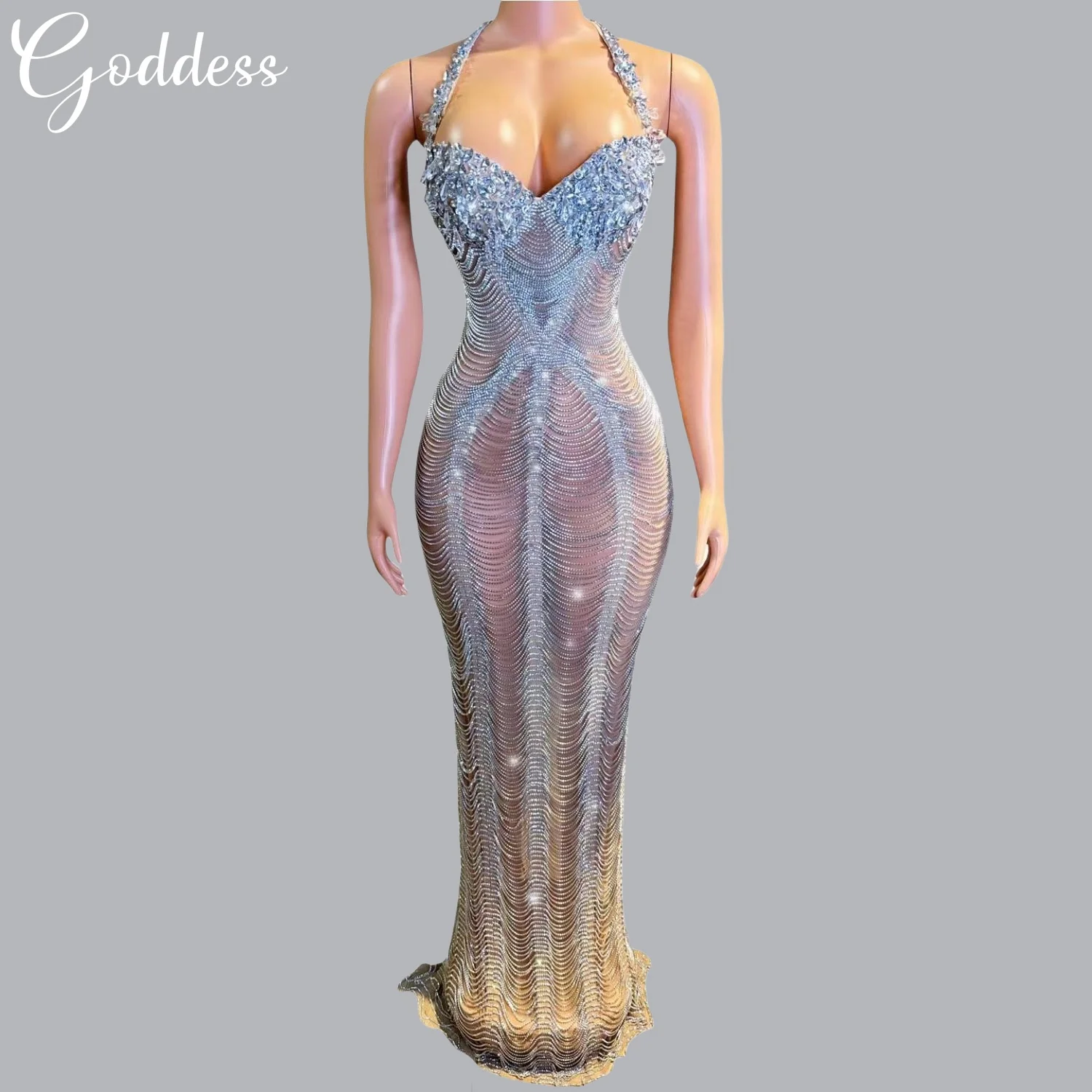 

Sparkly Diamonds Elegant Luxury Women's High-end Dress Prom Dresses Wedding ceremony Graduation Ceremony Evening Dress