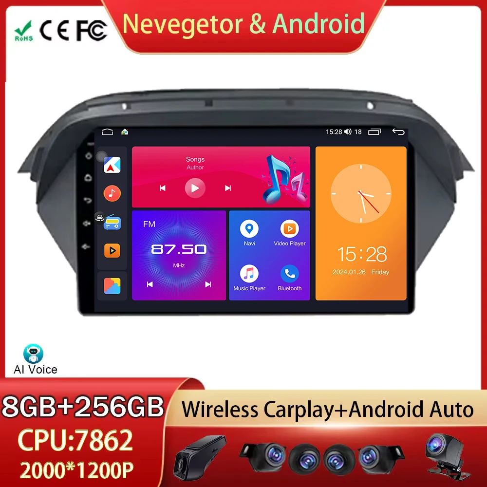 

Car Radio For Honda Acura MDX 2007-2013 Android Auto Stereo Carplay GPS Navigation Multimedia Video Player 5G WIFI No 2din DVD