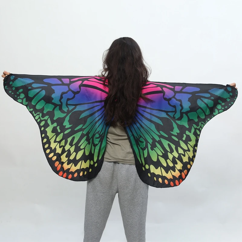 Butterfly Costume Halloween Performance Cloak Adult Butterfly Elf Angel Wings Christmas Cosplay Dance Stage Costumes Dress