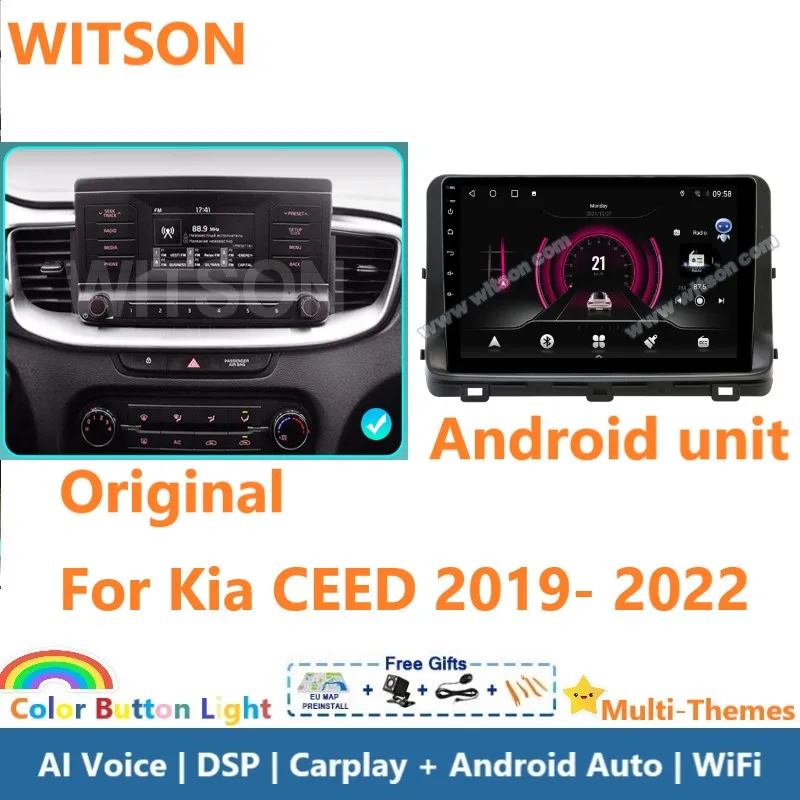 

WITSON Android 14 Auto Stereo For Kia CEED 2019- 2022 Car Radio Carplay Multimedia GPS Audio