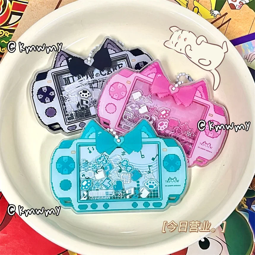 

Cosplay New Pixel Style Music Meow Machine Game Console Acrylic Shake Music DIY Tablet Stand up Desktop Ornament Storage