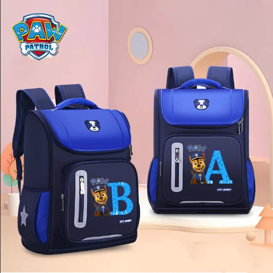 Paw Patrols Schoolbag Cartoon Kids Boys Knapsack Teenager Printed Backpack Students Large Capacity Book Bags Children Rucksack