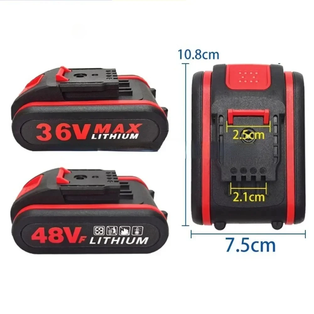 48V Rechargeable Lithium Ion Battery Worx Battery,Replace 21VF 48VF 88VF Impact Drill Electric Drill Scissor Chainsaw Power Tool image 4