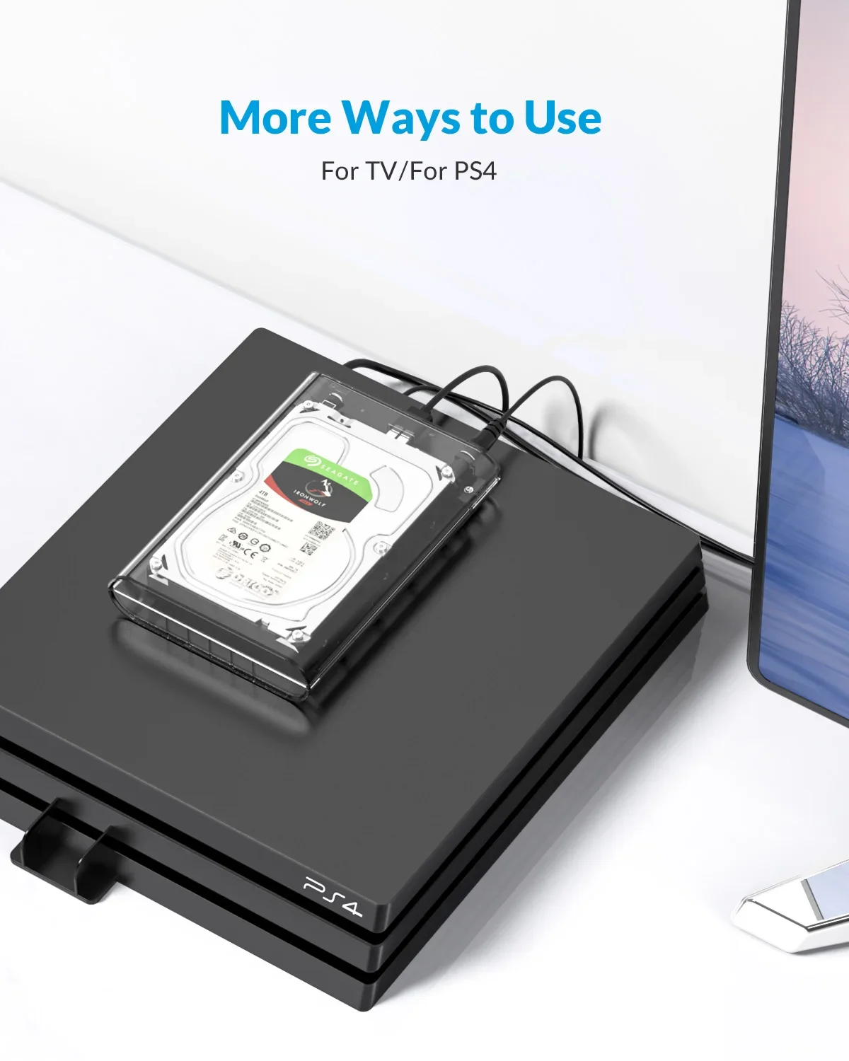 Orico 3,5 Zoll Sata zu USB 3,0 Typ C transparent HDD-Gehäuse SSD-Adapter Festplatte Laufwerk Box USB 3,0 externen Speicher HDD-Gehäuse – Detail 6