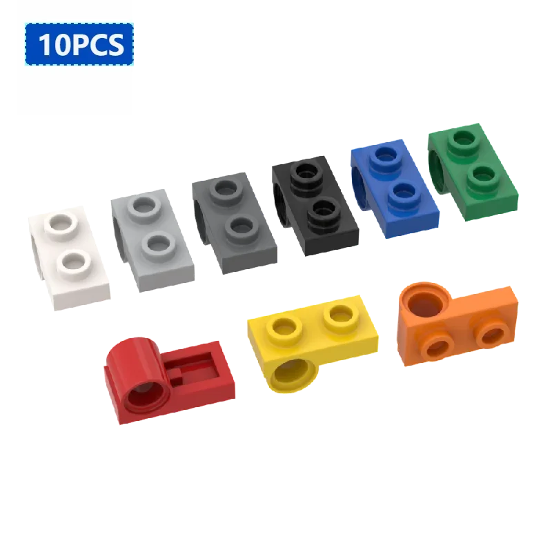 10PCS Bricks 18677 1x2 with a Hole Plate Parts DIYon the Bottom Side High-Parts Compatible Brands Educational Parts Toys