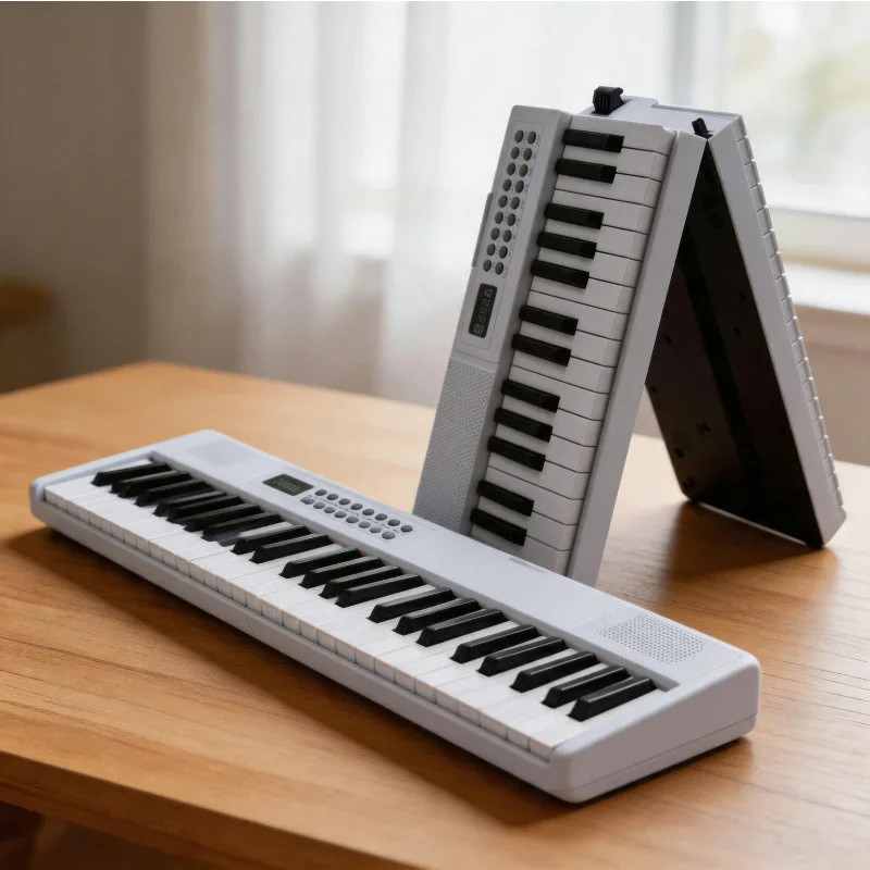 Entry-level Folding Portable Piano Beginner Student Home Multi-function Charging 61-key Electronic Organ