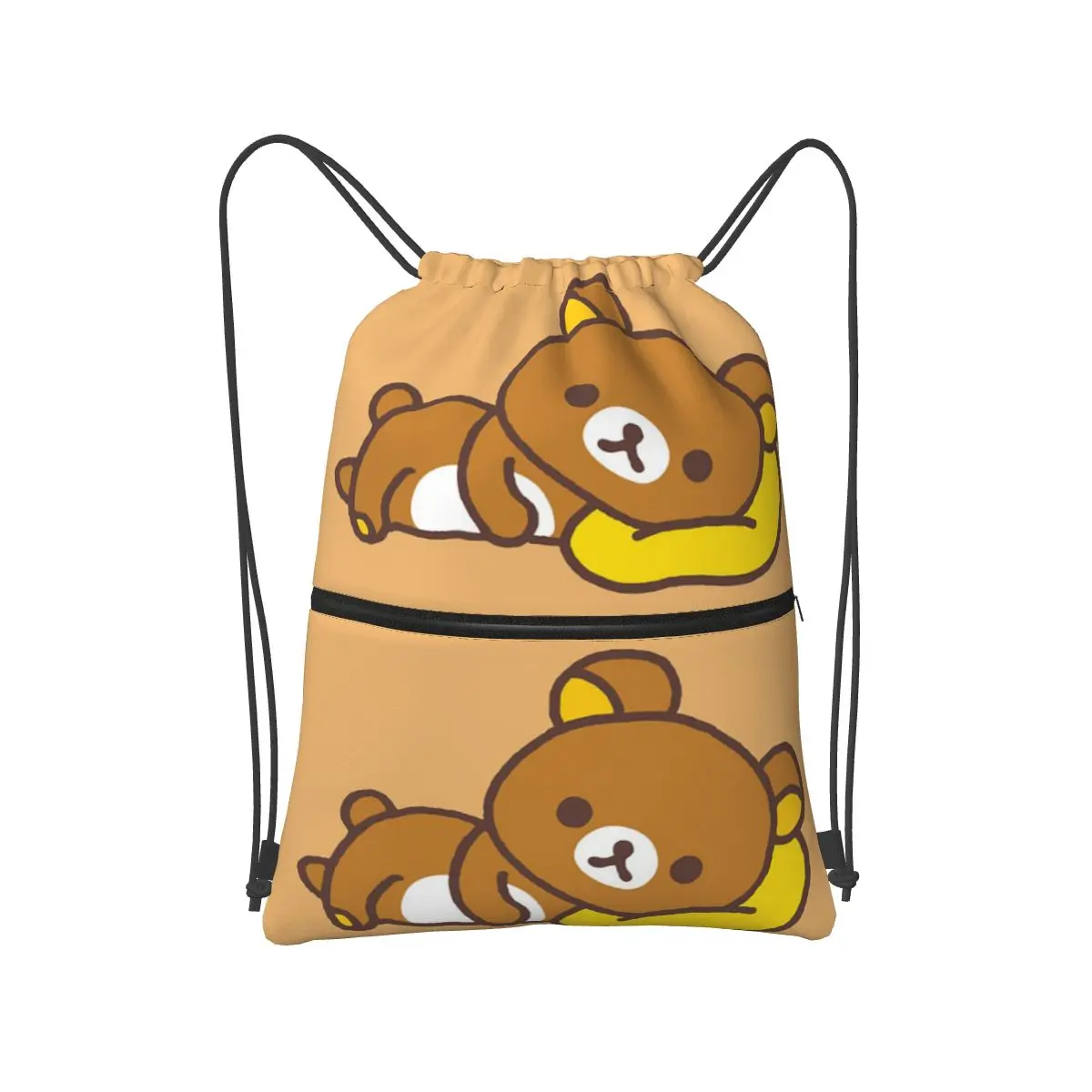 

Rilakkuma Backpacks Fashion Drawstring Bags Sundries Bag Book Bags for Man Woman School