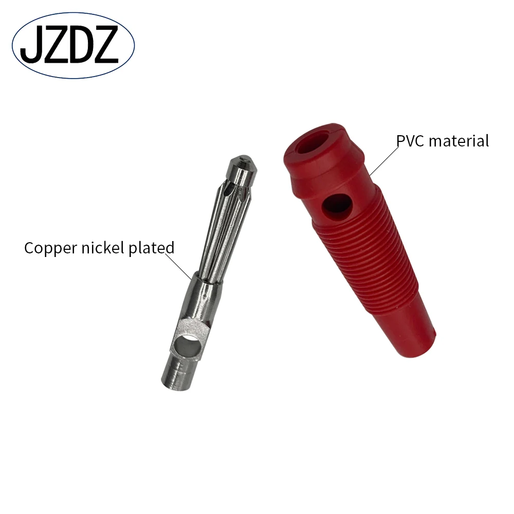 JZDZ 10PCS 4MM Copper Banana Plug can be Connect Test Probes For Speaker Amplifier J.10020