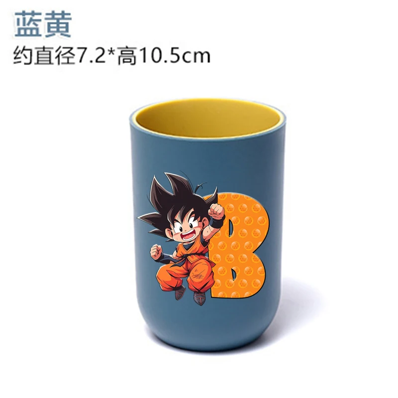 Dragons Ball Anime salle de bain gobelets produits de salle de douche ménage brosse à dents tasse accessoires de voyage Goku lettre rince-bouche tasses
