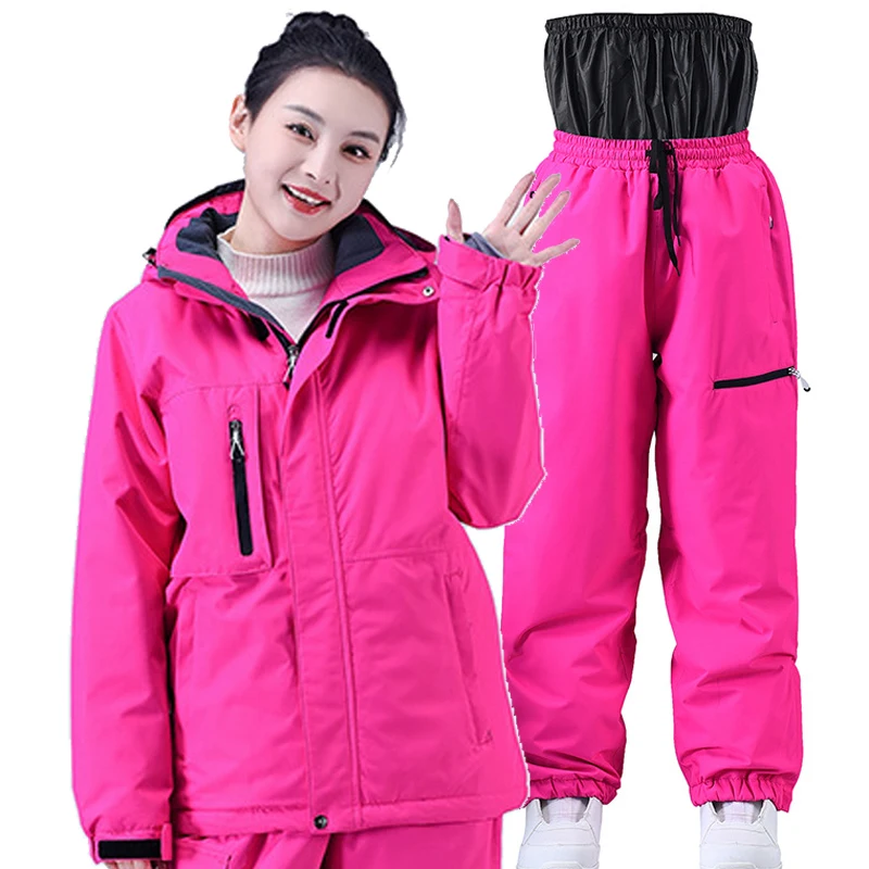 Women s Ski Clothes, New Women Ski Jacket, Snowboarding Snow Suit Sets, Skiing Jackets and Pants, Outdoor Sports Suit for Men