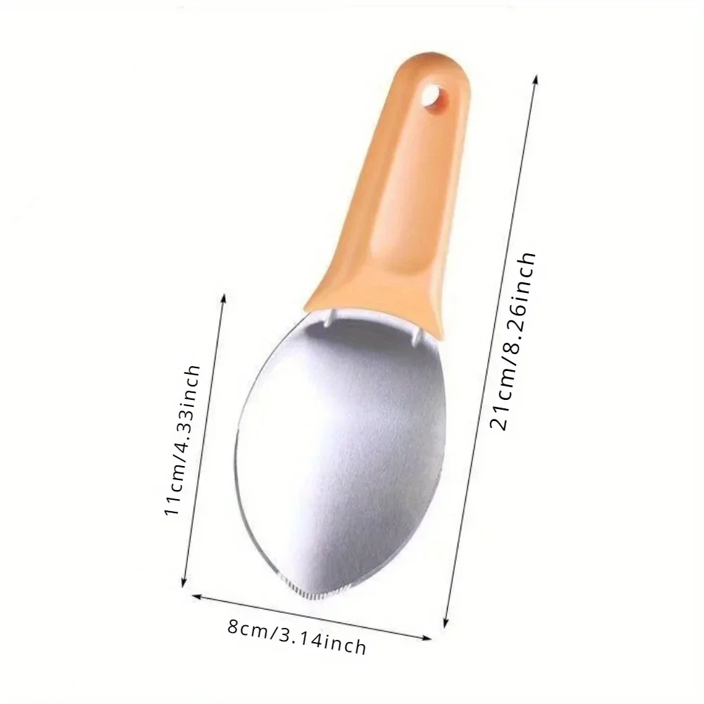 1PC Gewürfelte Mango Schneiden Werkzeug Multifunktionale Mango Schäler Obst Teiler Mango Edelstahl Scoop