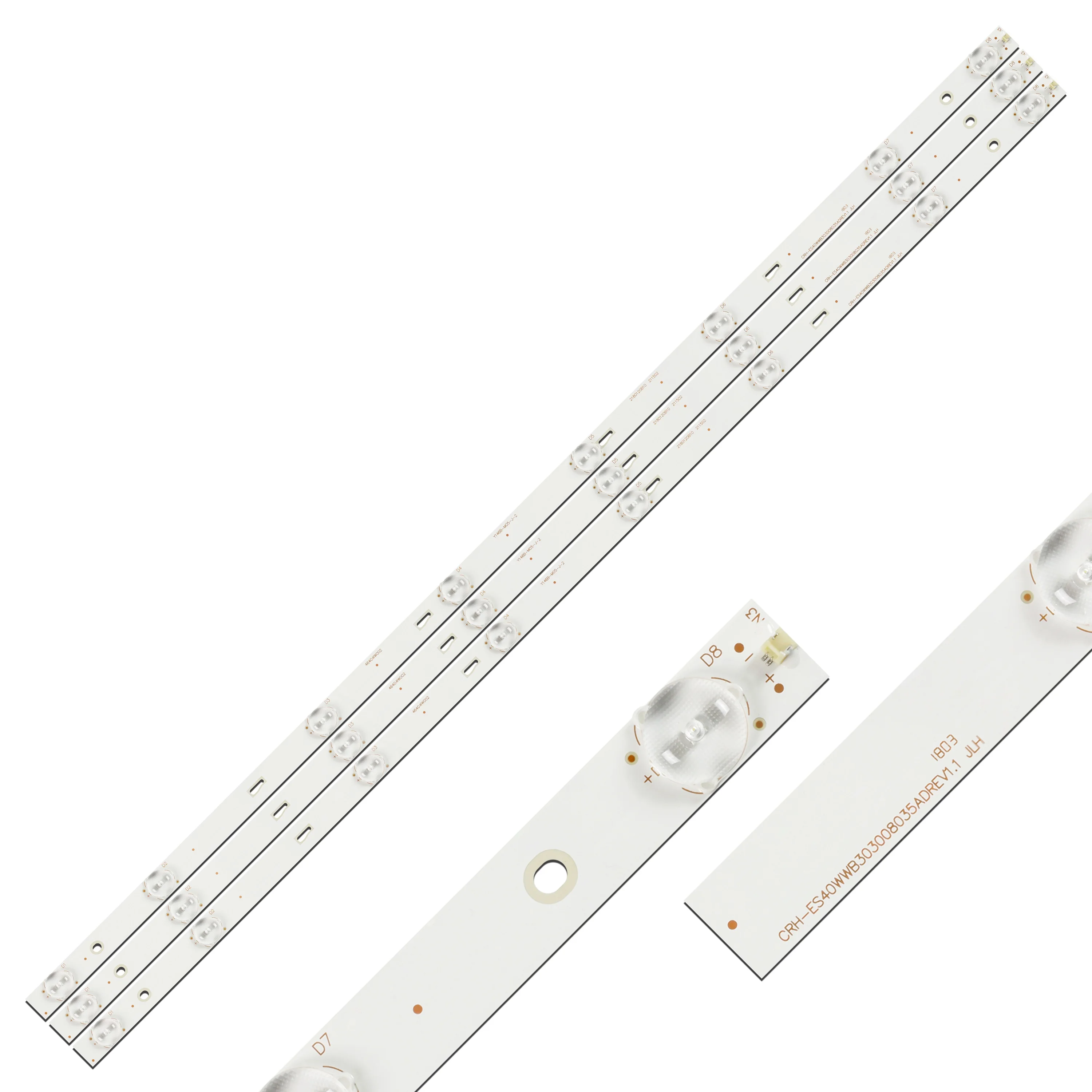 LED Backlight Strip 8 Lamp for TH-40D400C Th-40d300K CRH-ES40WWB303008035ADREV1.0 REV1.1 B ECHOM-4640WW002 LVF400SSDE E2 V12