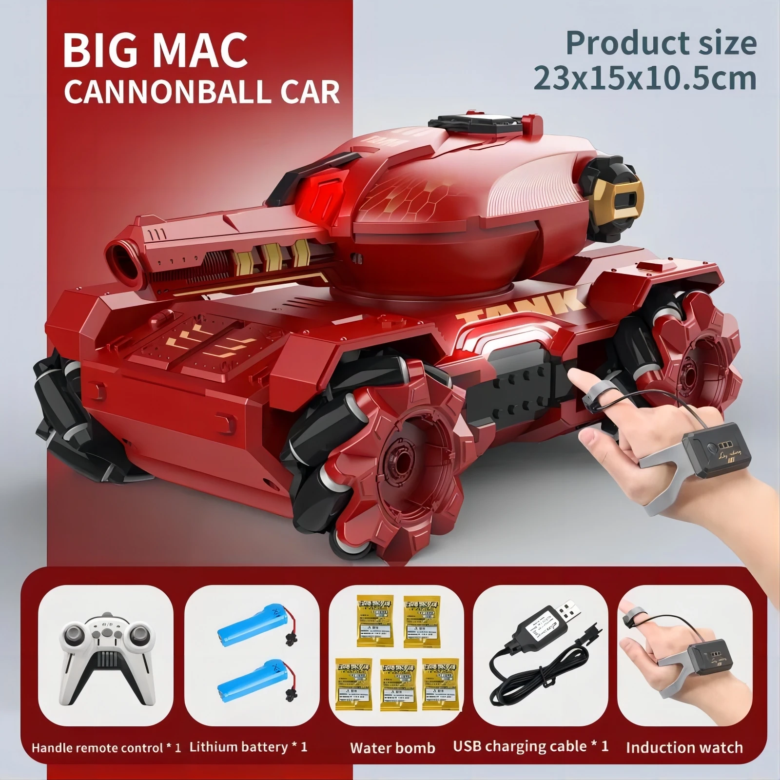 4WD 2.4G RC CAR Tank Water Bullets Bomb Tank Car Battle Game Fun Interactive Remote Control Toys Battle Electric Water Bomb Tank