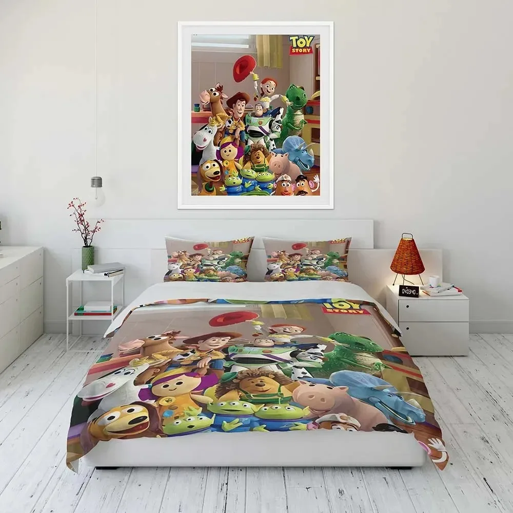 Imagem -02 - Disney-conjunto de Cama para Adultos e Crianças Capa de Edredão Fronha Confortável Vários Tamanhos Toy Story Presentes