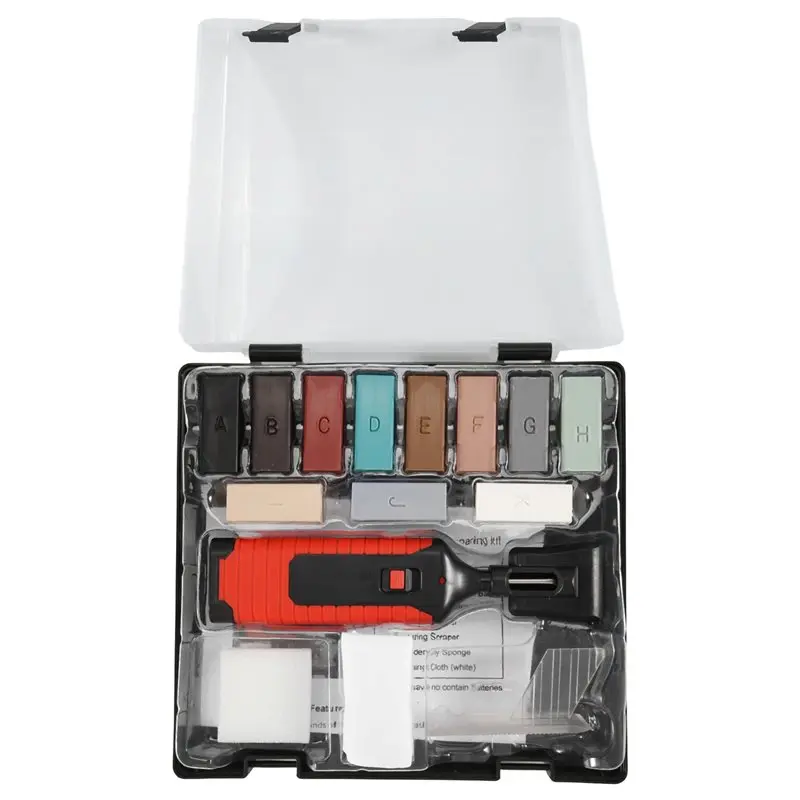 [NEWA08R】 Tile Repairing Tool Set Scratch Repairing Crack Fill Tile DIY Floor Repair Kit Fix Wax Scratches Mending Tool
