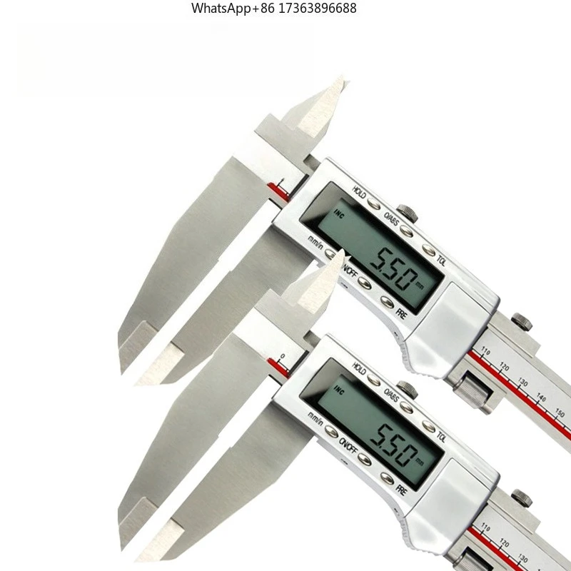 0-500mm Stainless Steel Digital Vernier Caliper Double Blade Electronic Measuring Ruler Thickness Gauge Range Finder Instrument