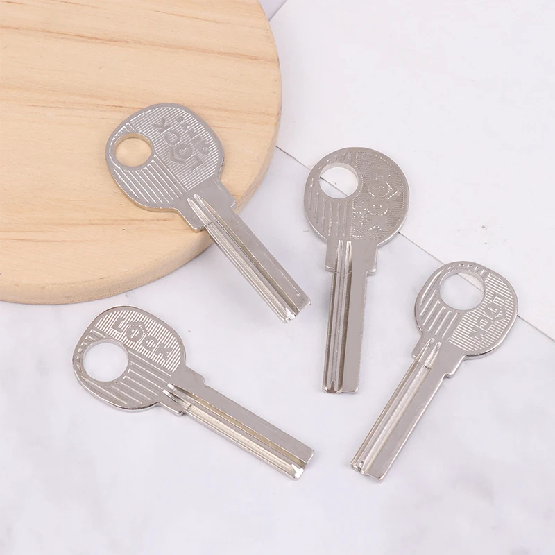 10Pcs Silver Color Metal Key Embryo Square Key Blank Fingerprint Lock Password Lock Electric Door Lock Blank