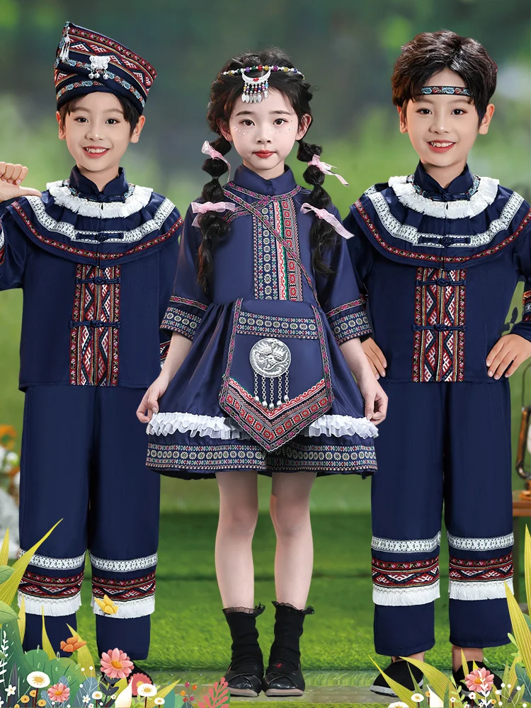 

Детский национальный костюм Минори для девочек, одежда для выступлений в детском саду, полиэстер