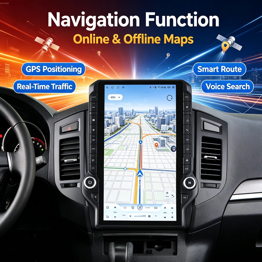 14.5 Inch DSP Navigation Multimedia Radio Wireless CarPlay Android 15 Car Stereo For Mitsubishi Pajero V73 V93 V97 2007-2020