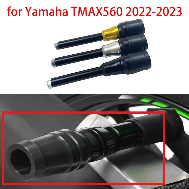 Motorcycle exhaust anti-fall ball rear wheel anti-fall protection column Accessories for Yamaha TMAX 560 TMAX560 2022-2023