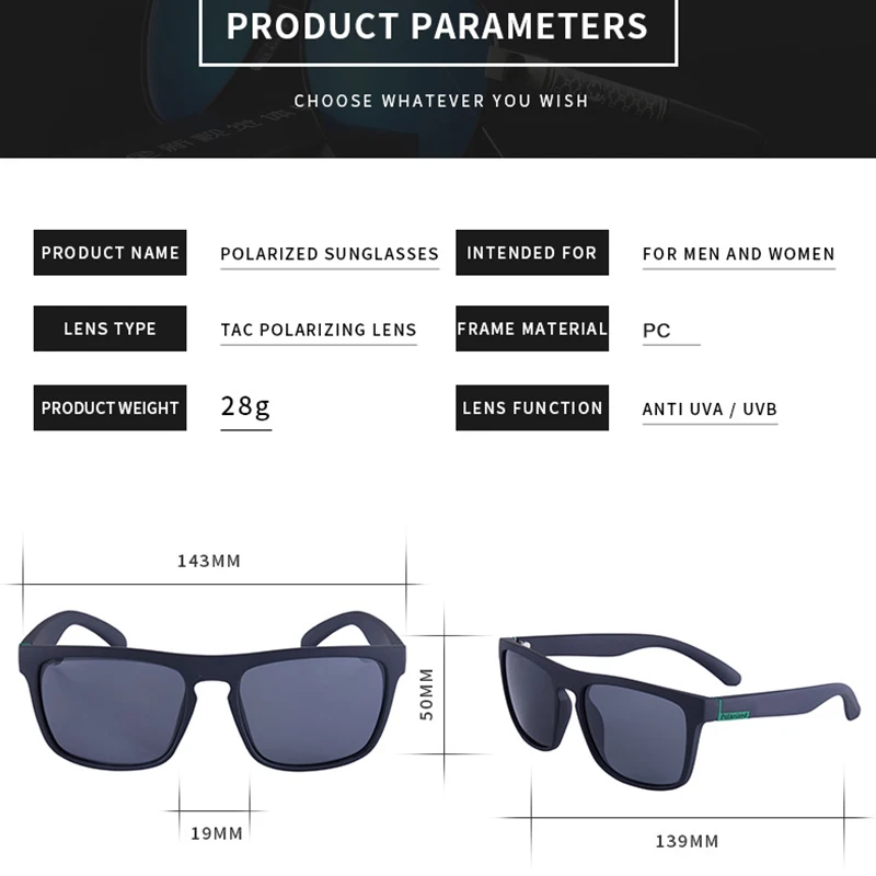 Gafas de sol polarizadas para hombre, lentes de pesca para exteriores, acampada, senderismo, conducción, UV400