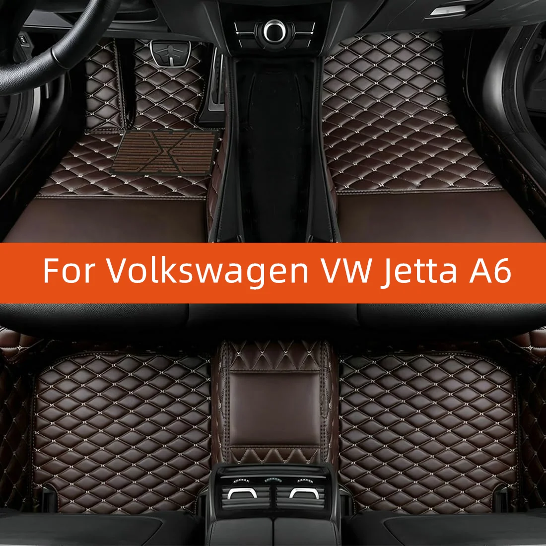 

Custom Leather Car Floor Mat For Volkswagen VW Jetta A6 2019 2018 2017 2016 2015 2014 2013 Car Mat Interior Accessories
