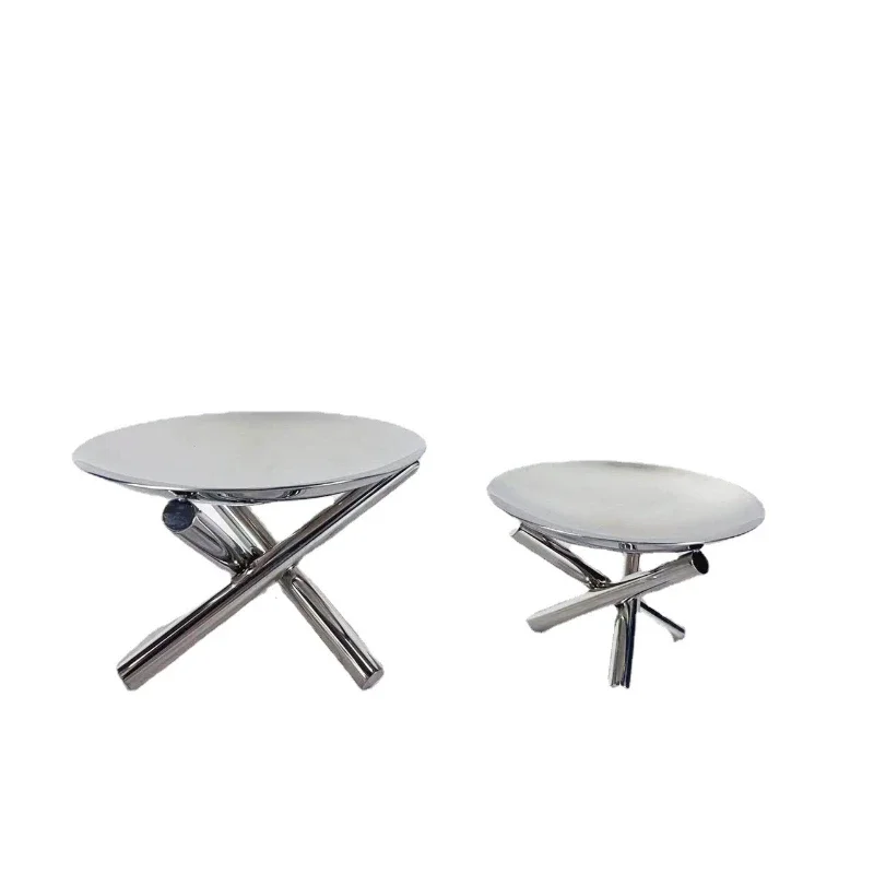 

Simple modern metal stainless steel fruit plate fruit pot